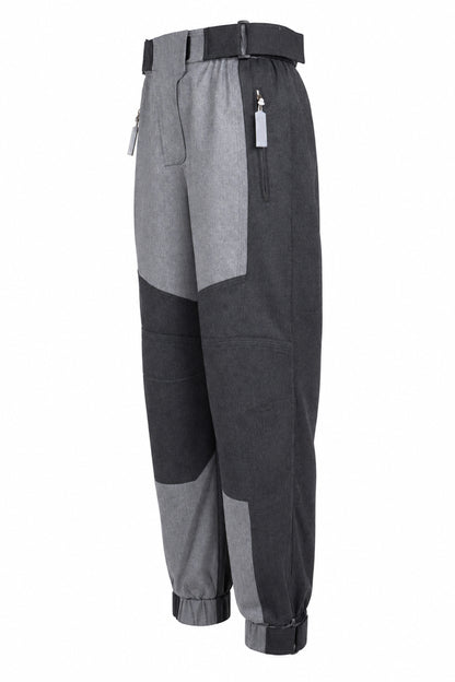 Stella McCartney Grey Wool Panelled Cargo Joggers