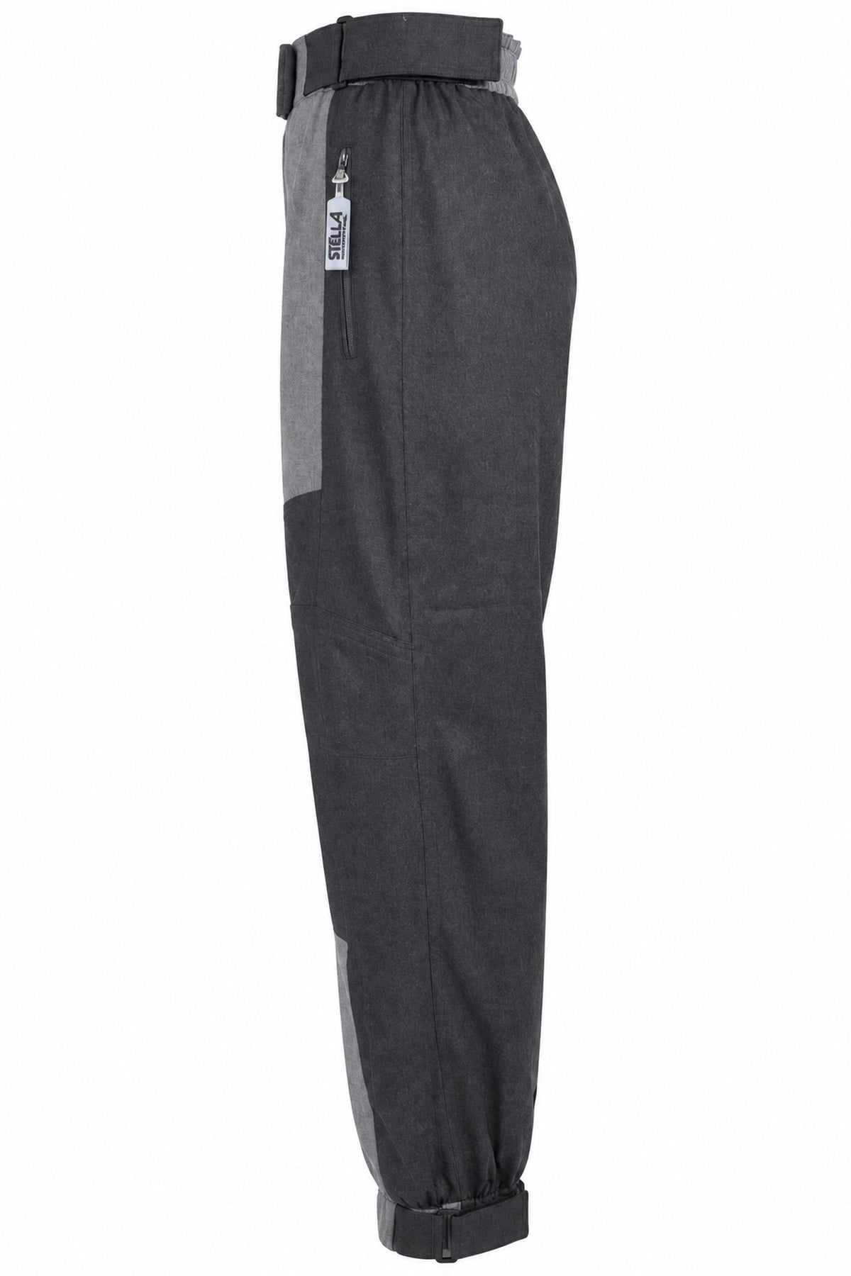 Stella McCartney Grey Wool Panelled Cargo Joggers