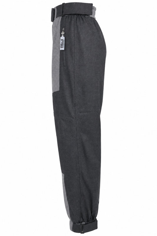 Stella McCartney Grey Wool Panelled Cargo Joggers