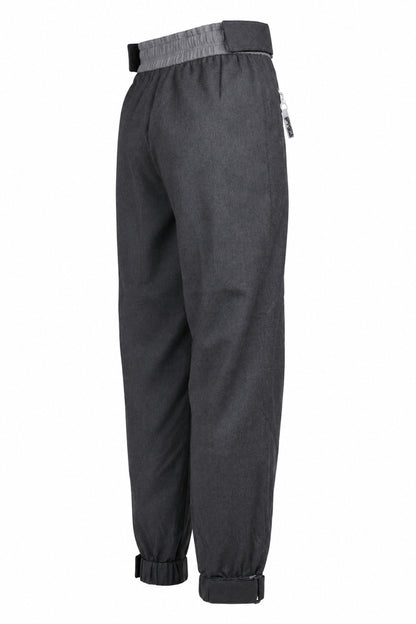 Stella McCartney Grey Wool Panelled Cargo Joggers