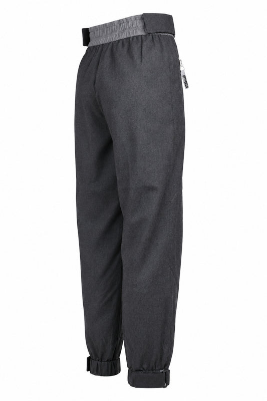 Stella McCartney Grey Wool Panelled Cargo Joggers