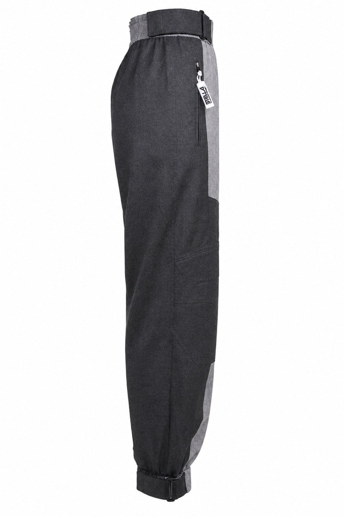 Stella McCartney Grey Wool Panelled Cargo Joggers