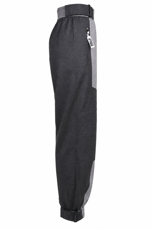 Stella McCartney Grey Wool Panelled Cargo Joggers