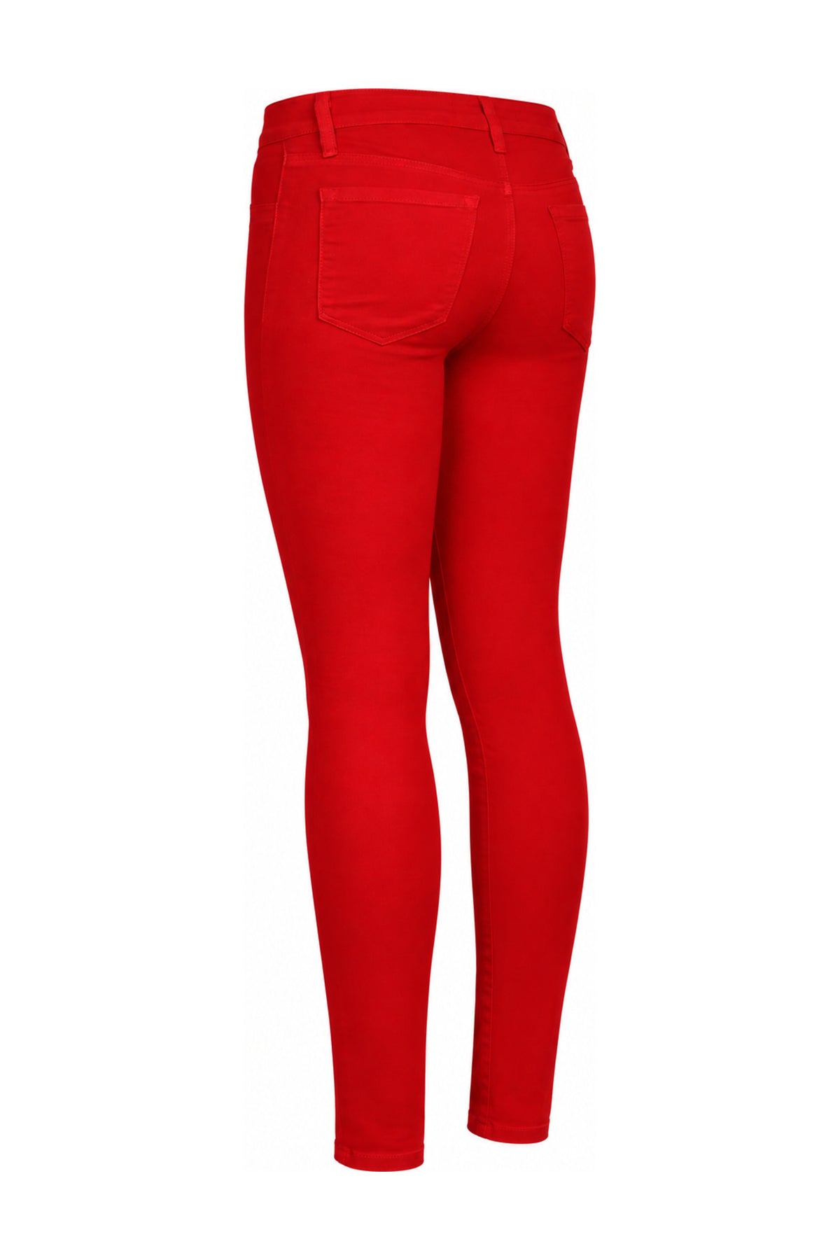 J Brand Red Stretch Denim Super Skinny Jeans