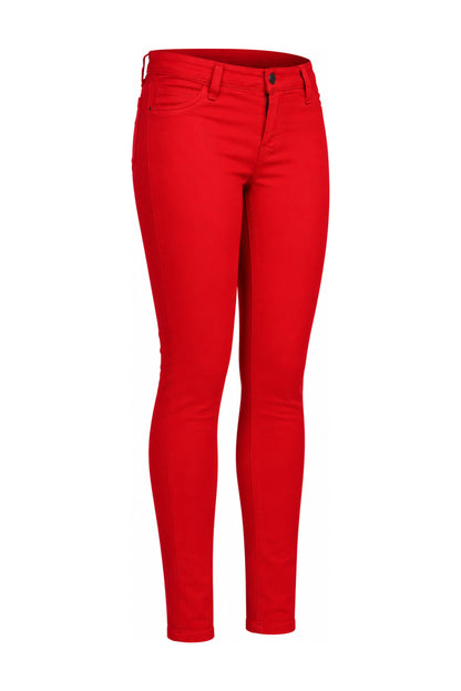 J Brand Red Stretch Denim Super Skinny Jeans