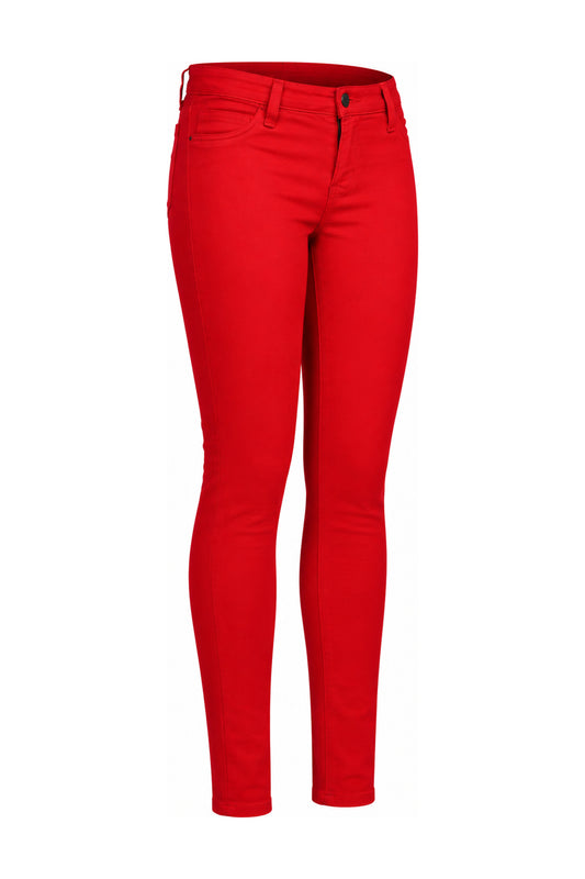 J Brand Red Stretch Denim Super Skinny Jeans