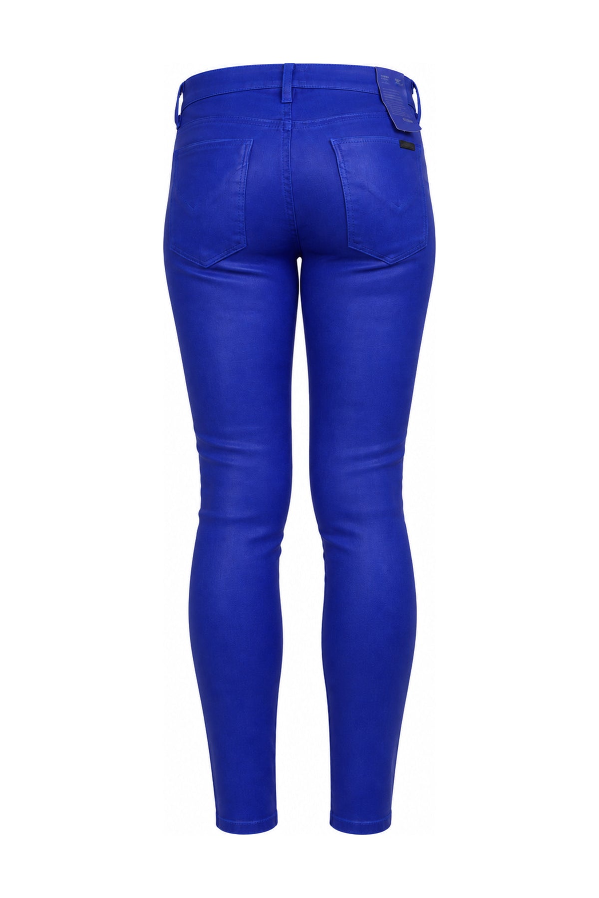 Hudson Krista Cobalt Blue Coated Super Skinny Jeans