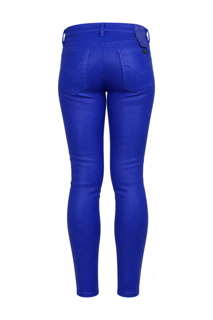 Hudson Krista Cobalt Blue Coated Super Skinny Jeans