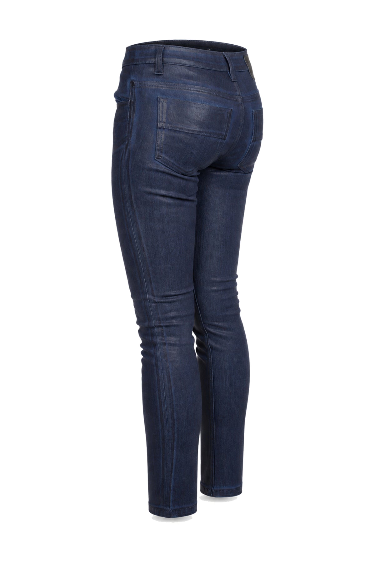Louis Vuitton Indigo Coated Denim Skinny Jeans