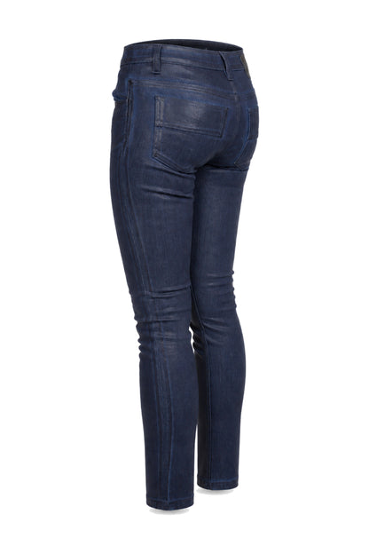 Louis Vuitton Indigo Coated Denim Skinny Jeans
