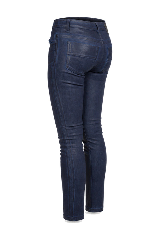 Louis Vuitton Indigo Coated Denim Skinny Jeans