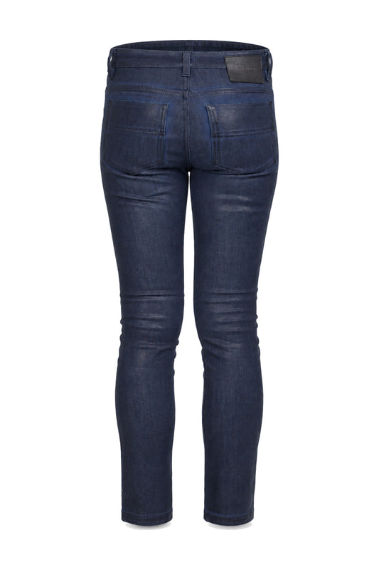 Louis Vuitton Indigo Coated Denim Skinny Jeans