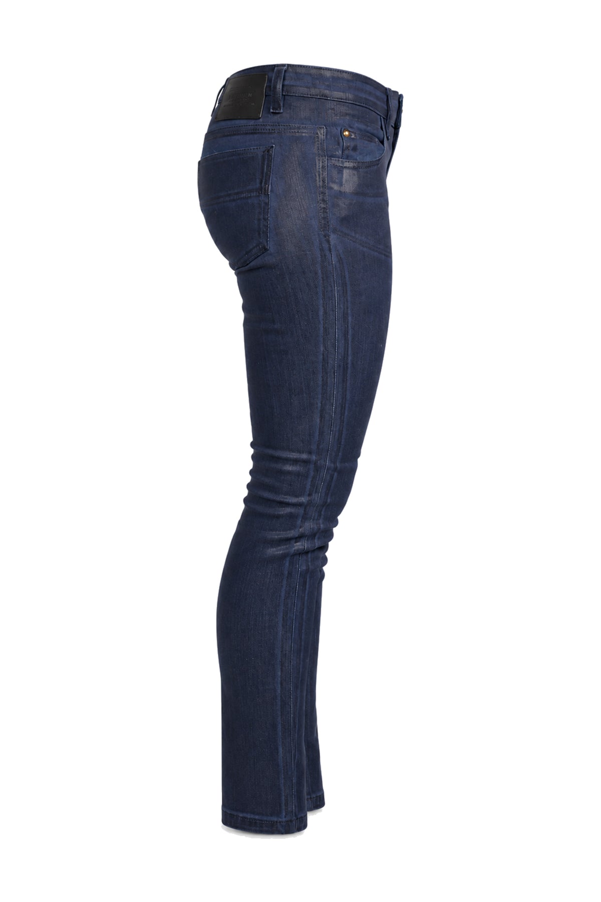 Louis Vuitton Indigo Coated Denim Skinny Jeans