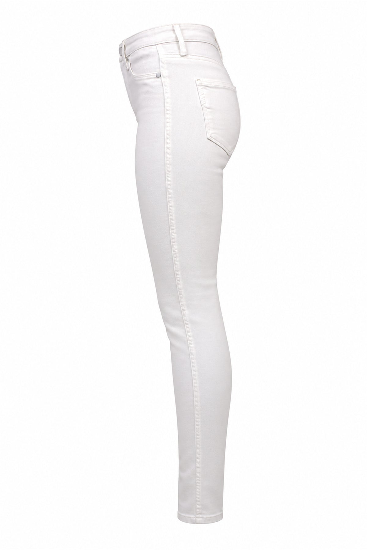 Paige Hoxton White Stretch Denim Skinny Ankle Jeans