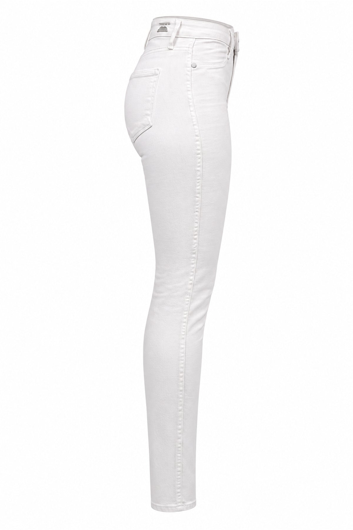Paige Hoxton White Stretch Denim Skinny Ankle Jeans