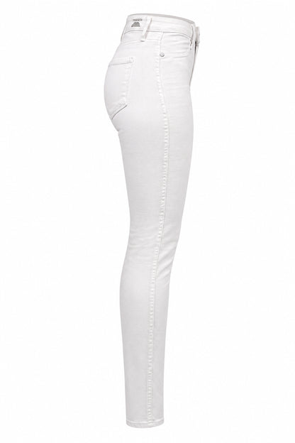Paige Hoxton White Stretch Denim Skinny Ankle Jeans