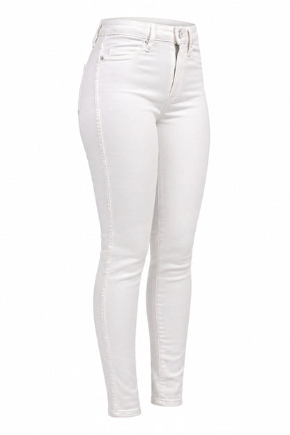 Paige Hoxton White Stretch Denim Skinny Ankle Jeans