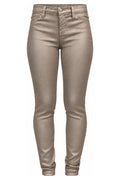 J Brand for Harrods Metallic Rose Gold Skinny Jeans