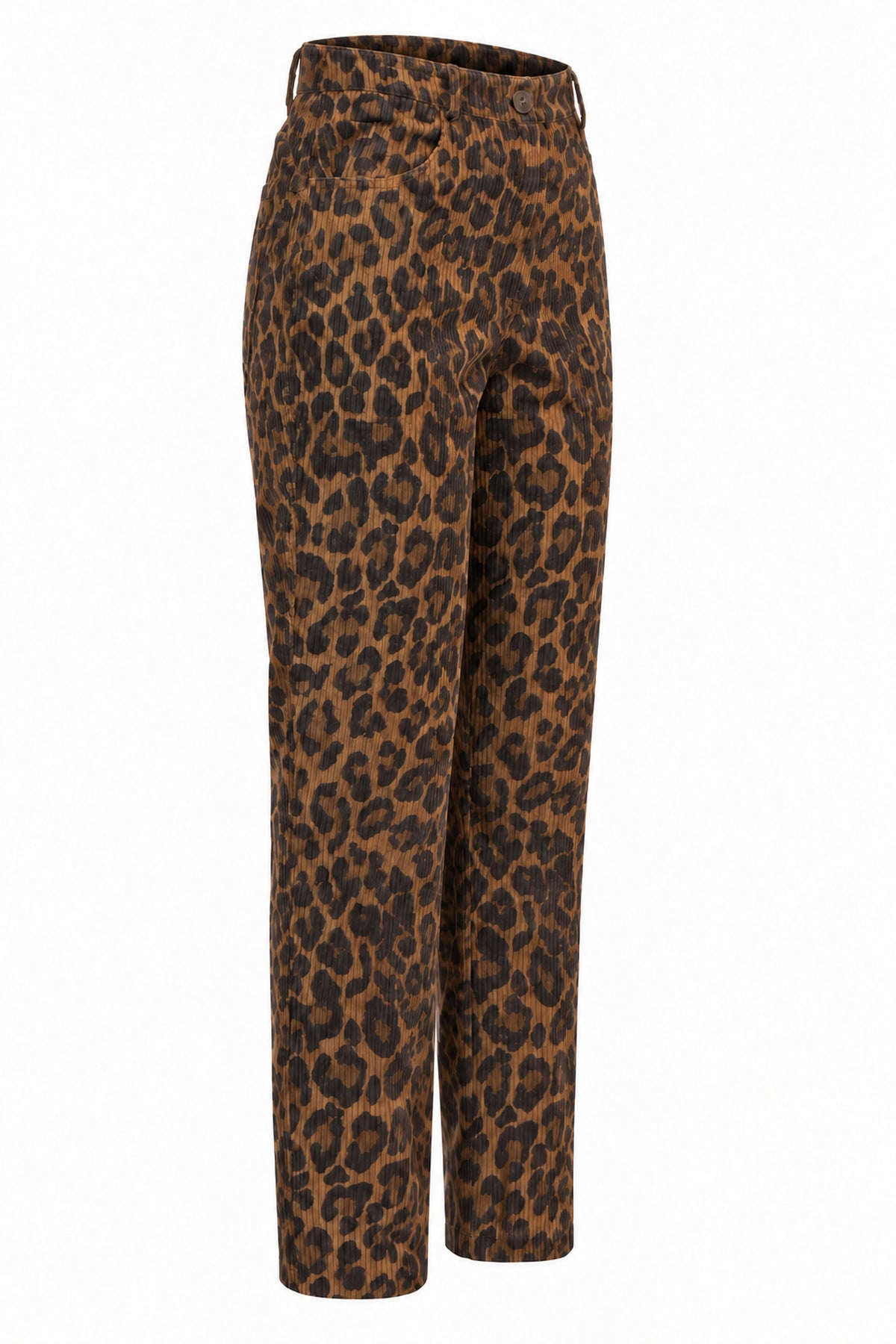 Vakkorama Leopard Print Corduroy Trousers