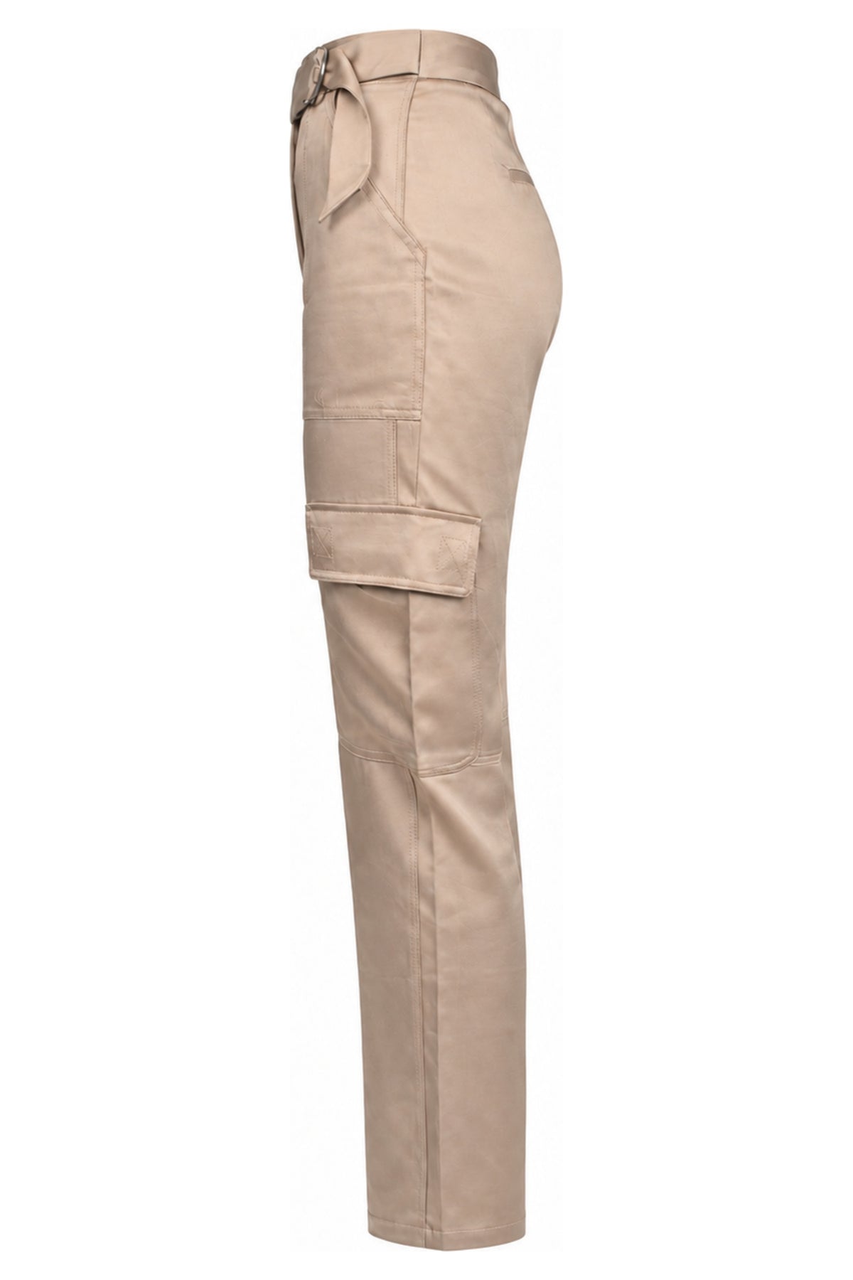 Jonathan Simkhai Champagne Satin Cargo Trousers