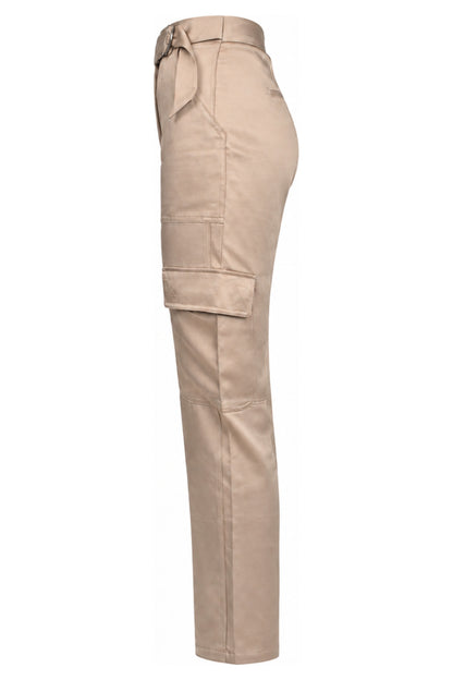 Jonathan Simkhai Champagne Satin Cargo Trousers
