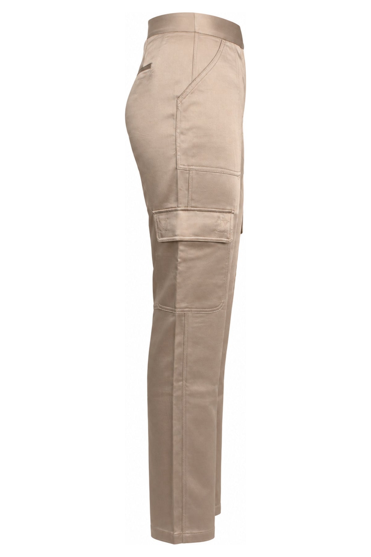 Jonathan Simkhai Champagne Satin Cargo Trousers