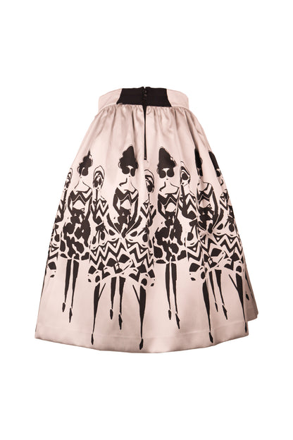 Alice And Olivia Graphic Print Skirt