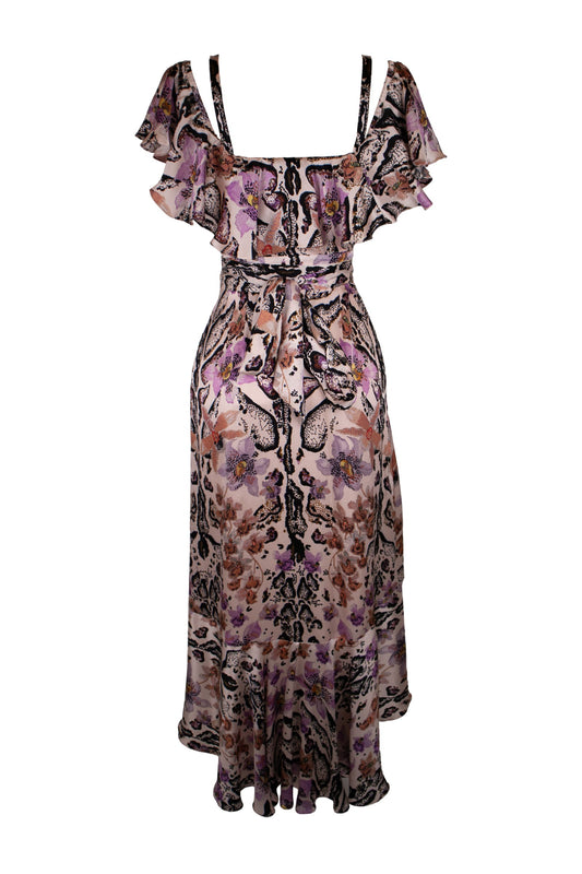 Temperly Multicolor Silk Dress