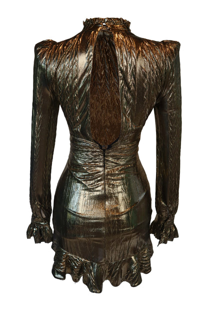 Raissa Vanessa Metallic Gold Dress