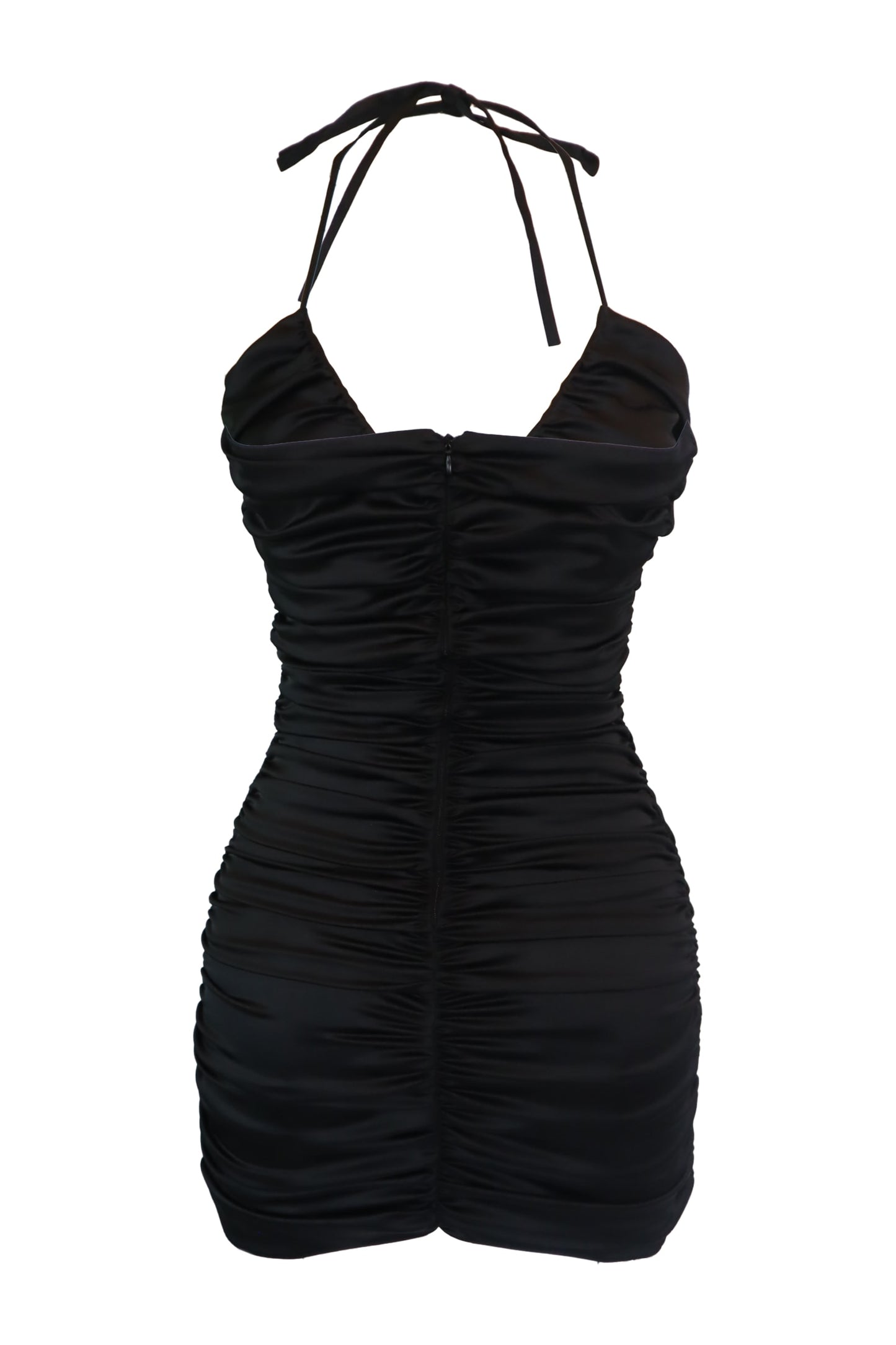 Naia Ruched Black Dress