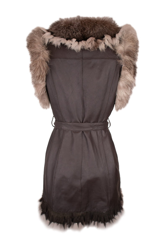 Miss Sonia London Brown Waistcoat
