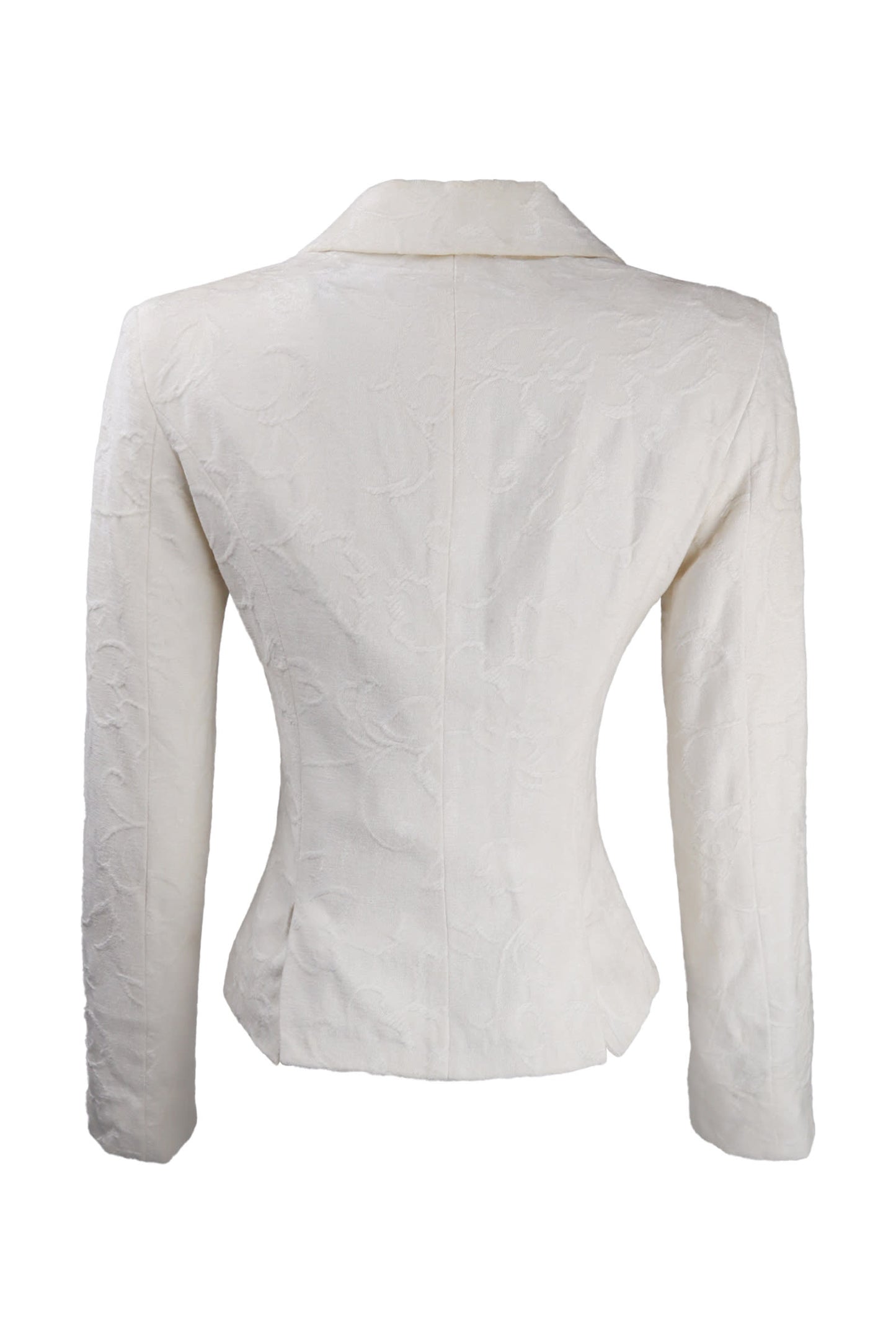 Imperial White With Patterns Jacket Blazer