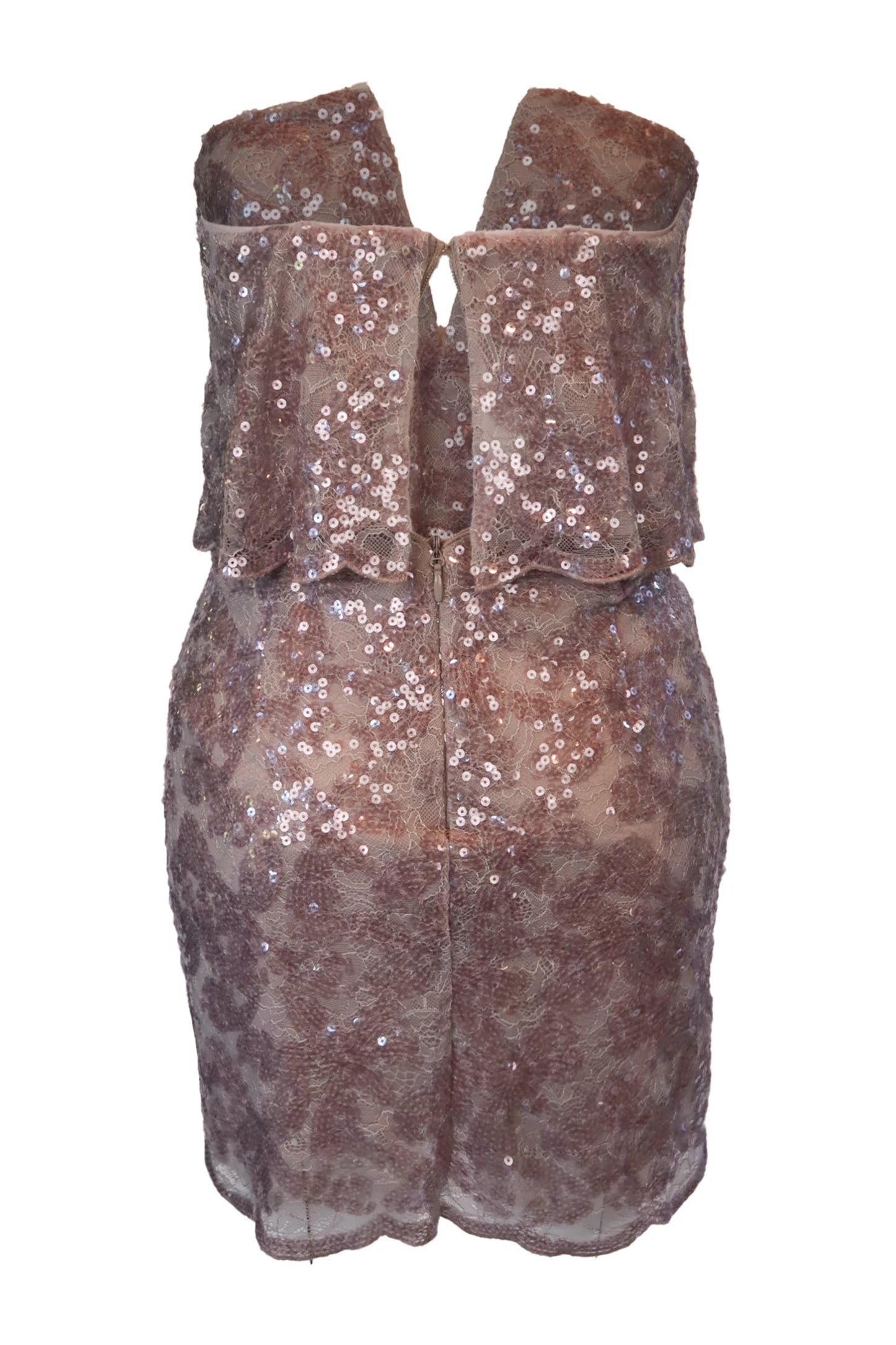 Bcbg Blush Pink Sequin Dress