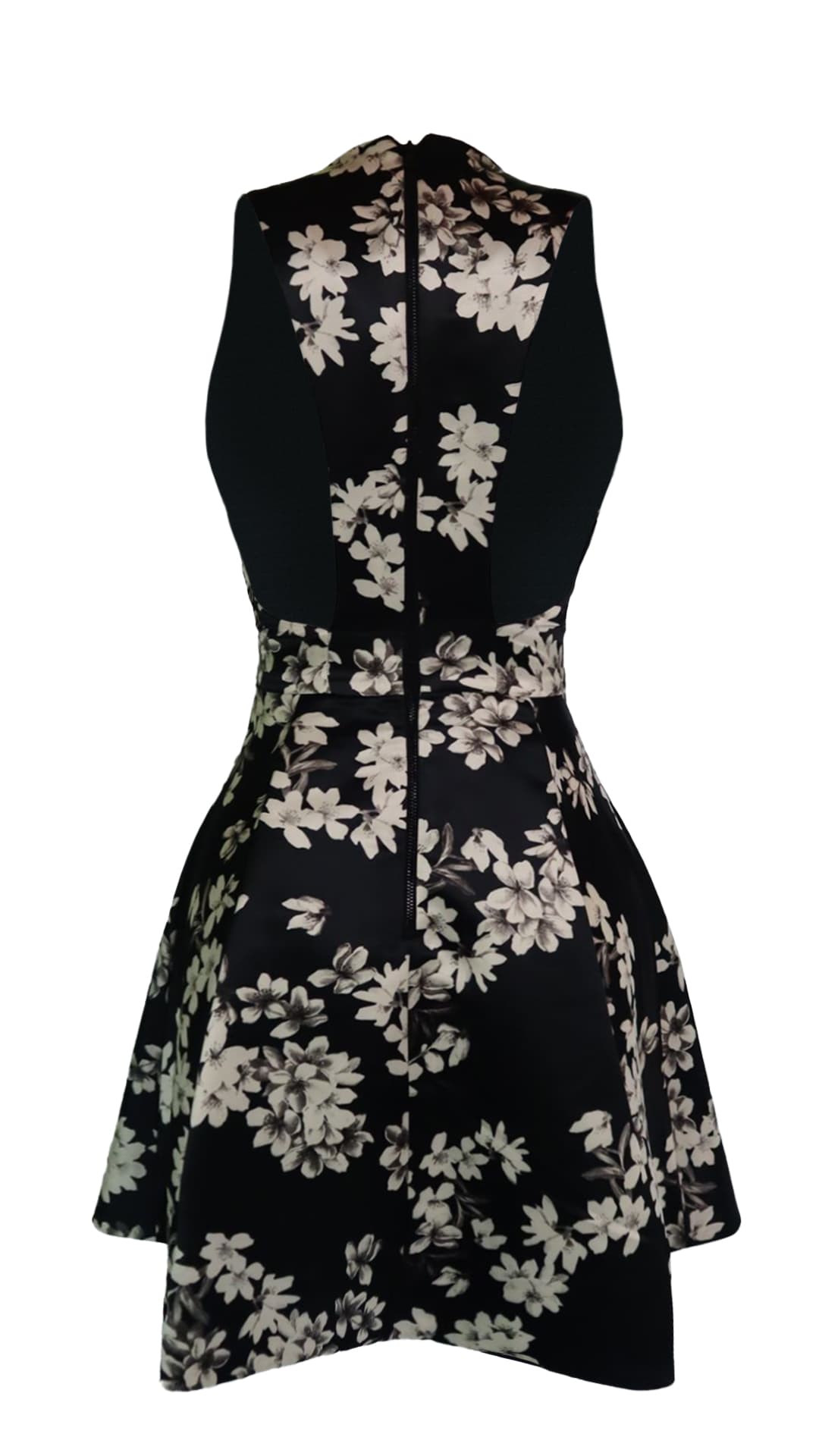 Alice And Olivia Black Floral Print Dress