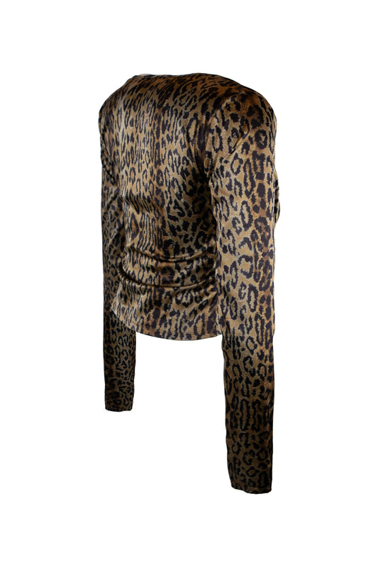 Rotate Leopard Top
