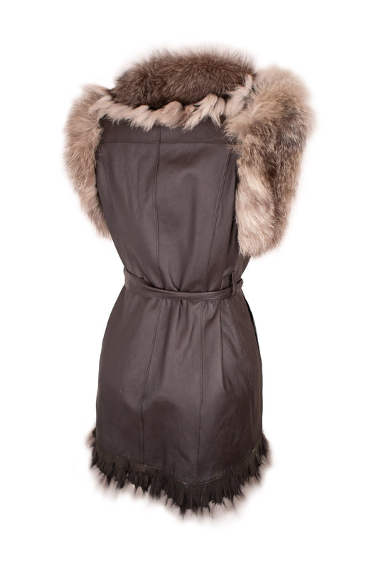 Miss Sonia London Brown Waistcoat