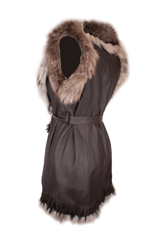 Miss Sonia London Brown Waistcoat