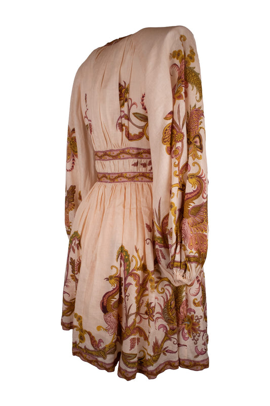 Zimmerman Pink V Neck Dress