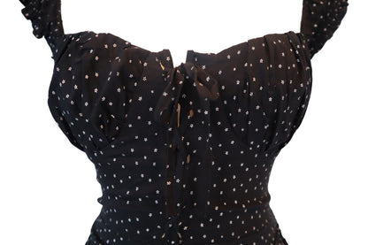 Naia Black Polka Dot Star Dress