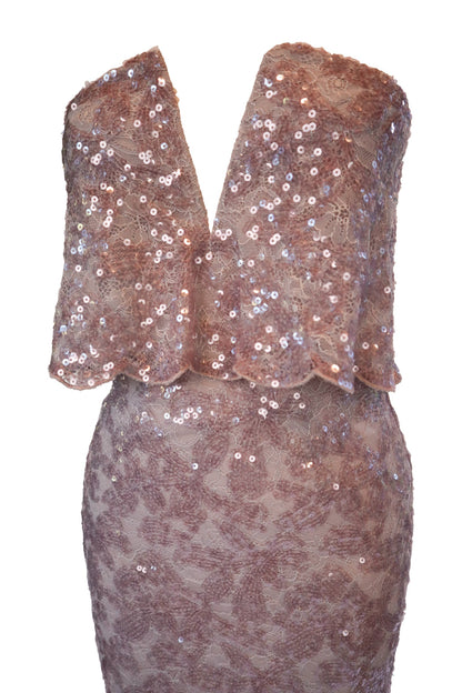 Bcbg Blush Pink Sequin Dress