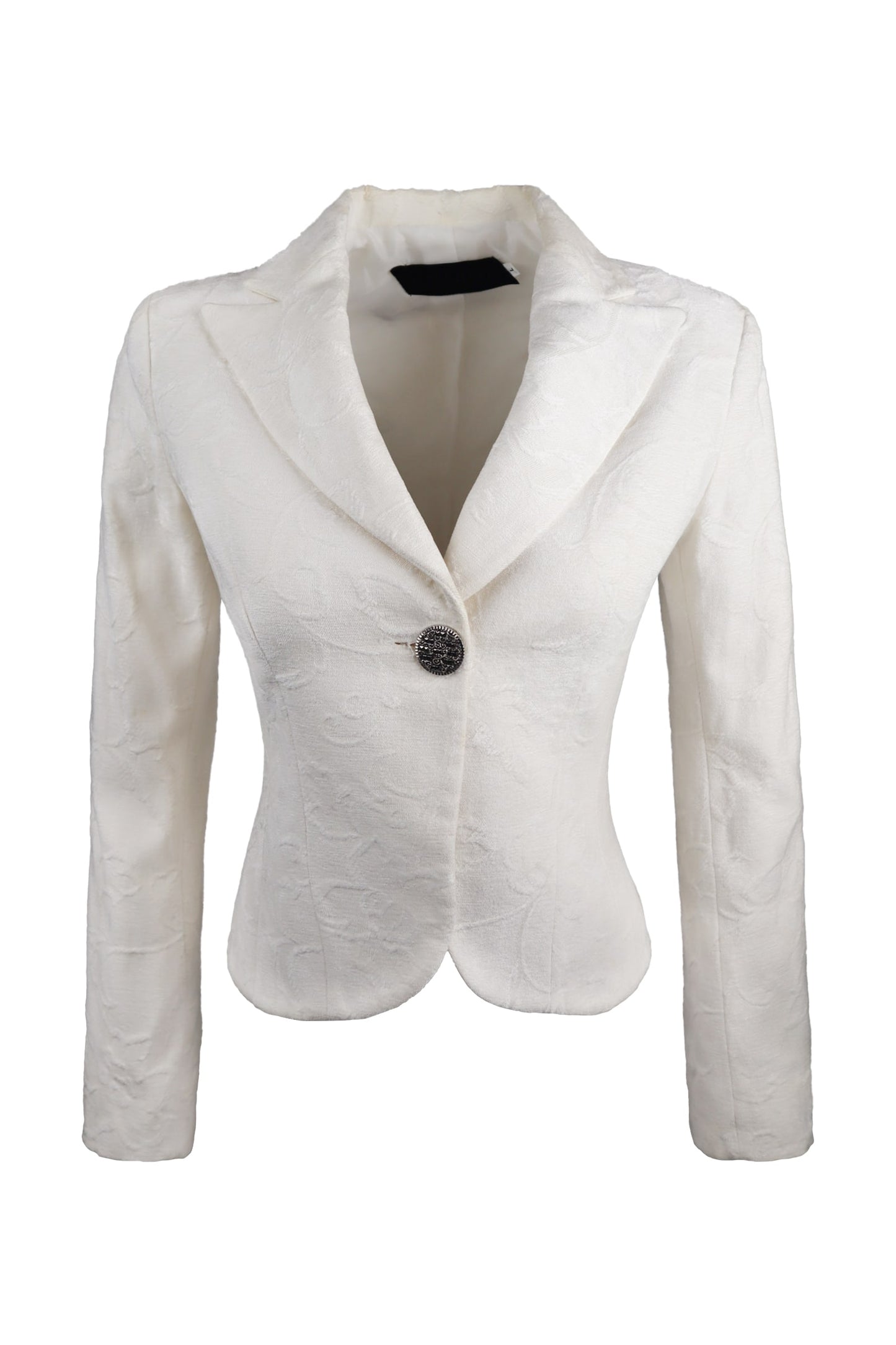 Imperial White With Patterns Jacket Blazer
