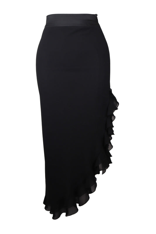 Js Collection Side Slit Skirt