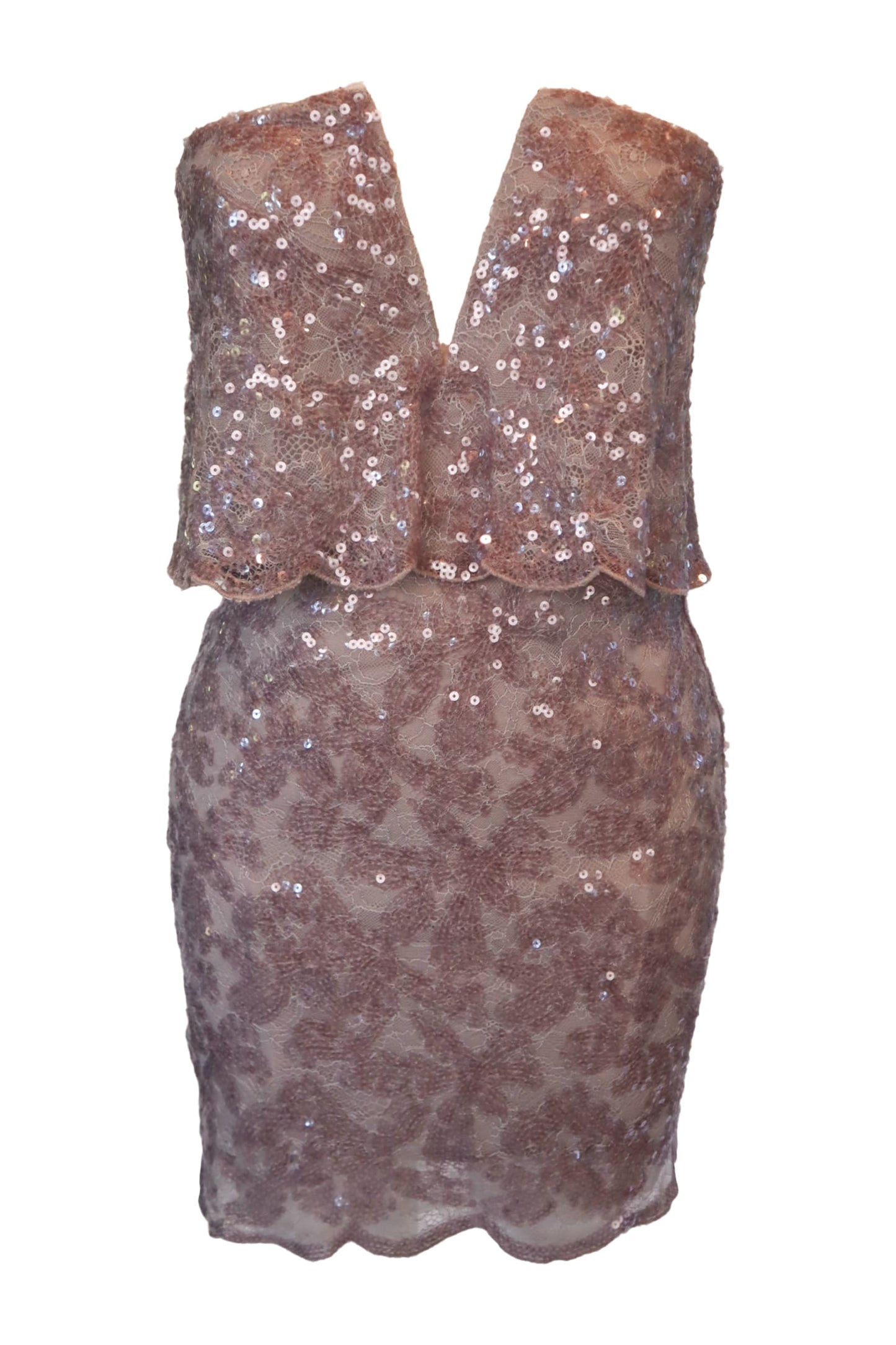 Bcbg Blush Pink Sequin Dress