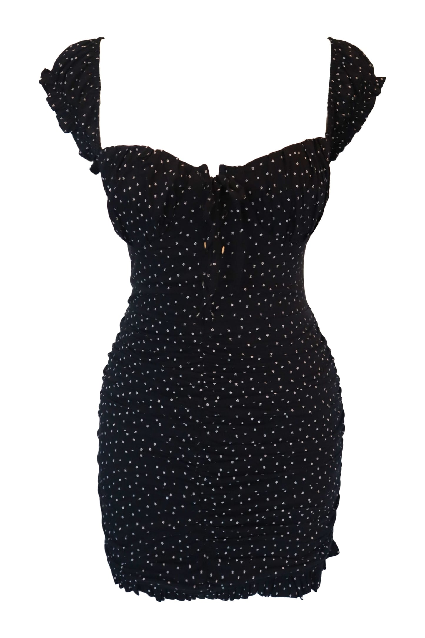 Naia Black Polka Dot Star Dress