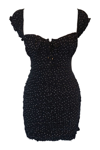 Naia Black Polka Dot Star Dress