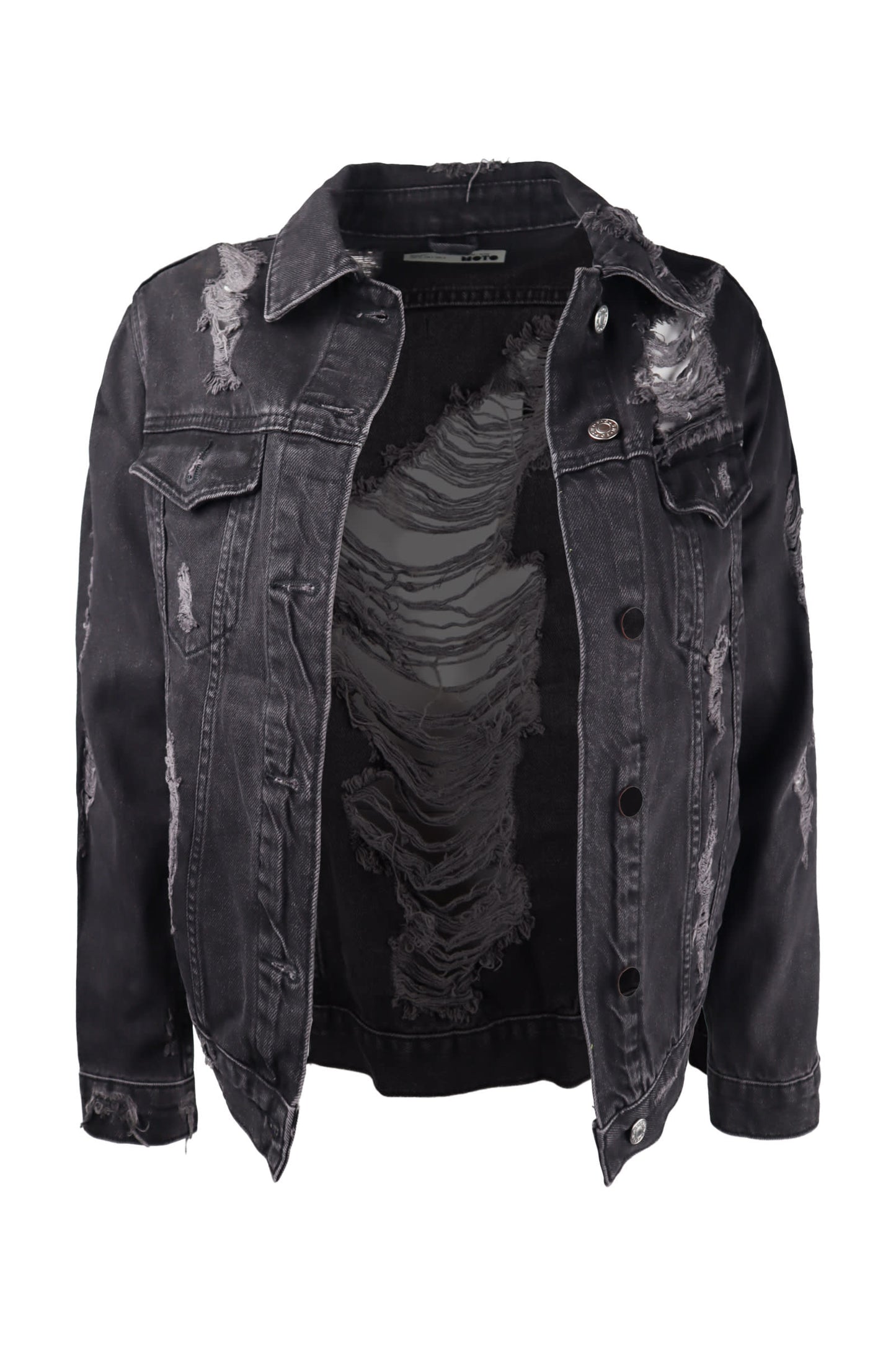 Topshop Black Jacket Denim