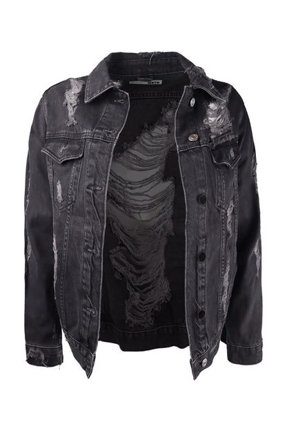 Topshop Black Jacket Denim