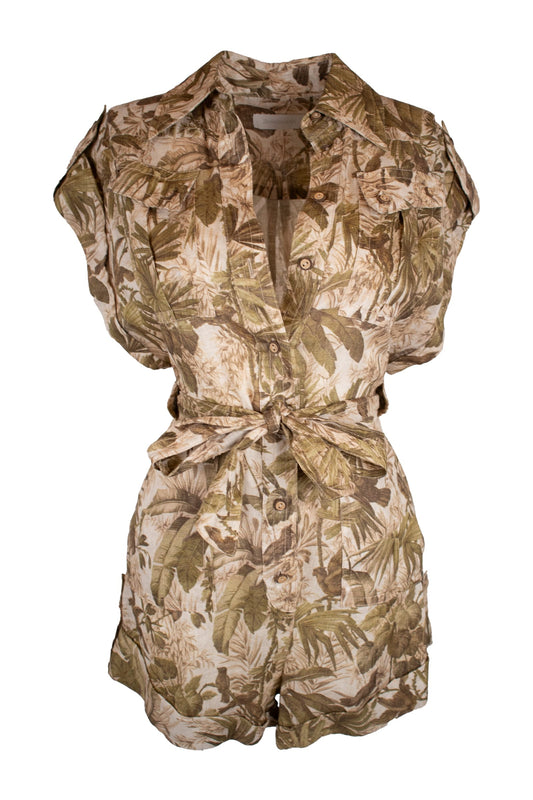 Zimmerman Tropical Print Romper