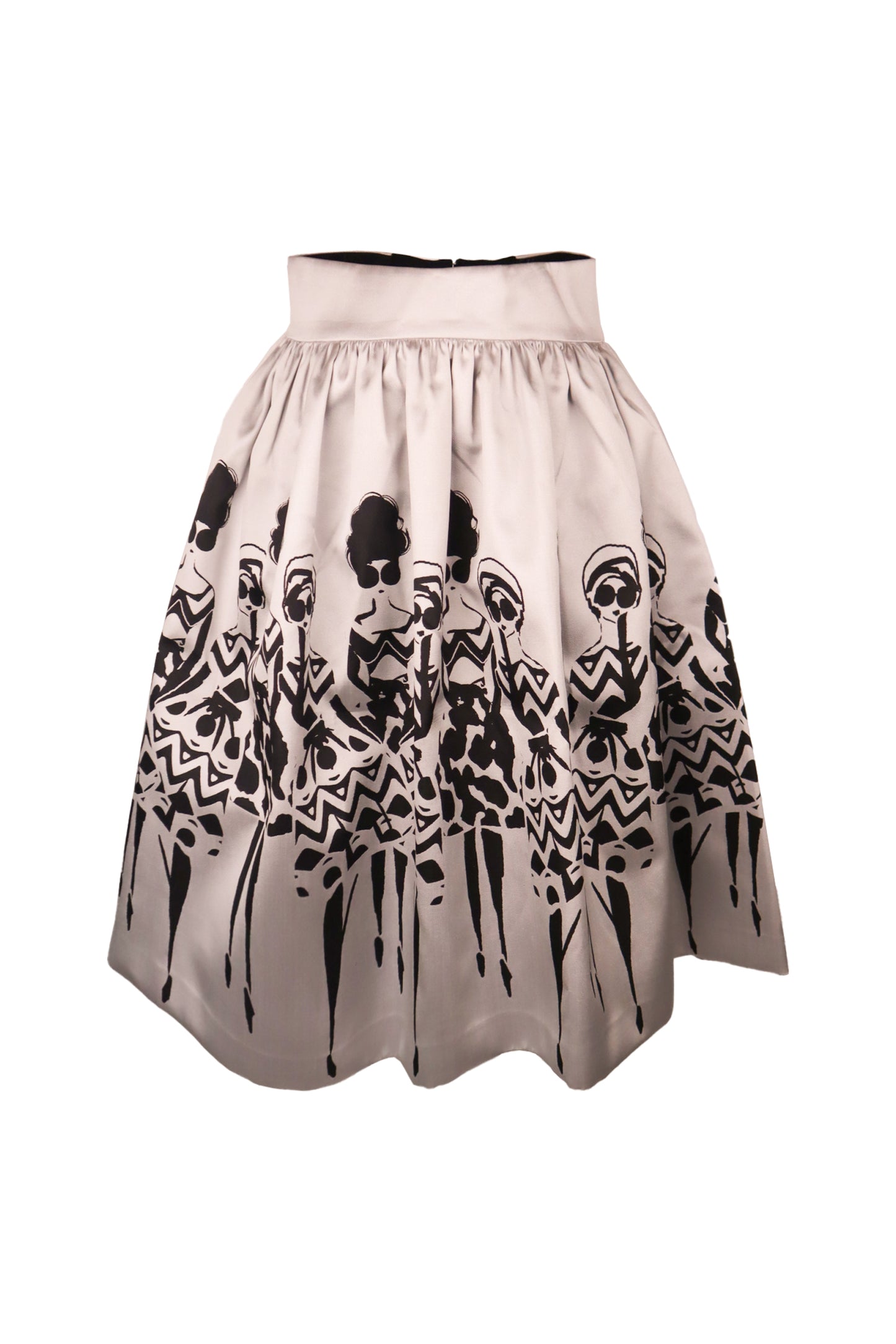 Alice And Olivia Graphic Print Skirt