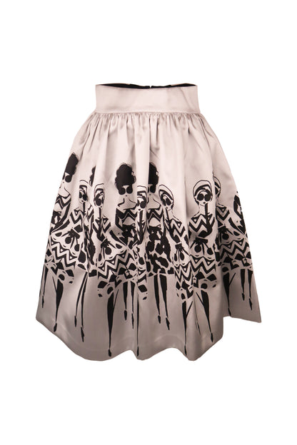 Alice And Olivia Graphic Print Skirt